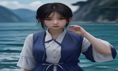 黄果短剧官网都市情缘AI魔改版海报，现代都市背景下男女主角对视，光线温暖柔和